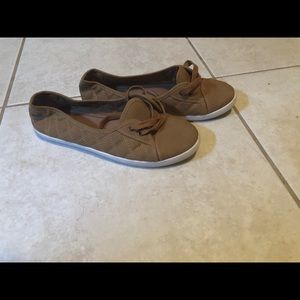 Camel colored ...flats w/lace